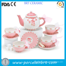 Best Gift Modern Pink Flower Beautiful Tea Set